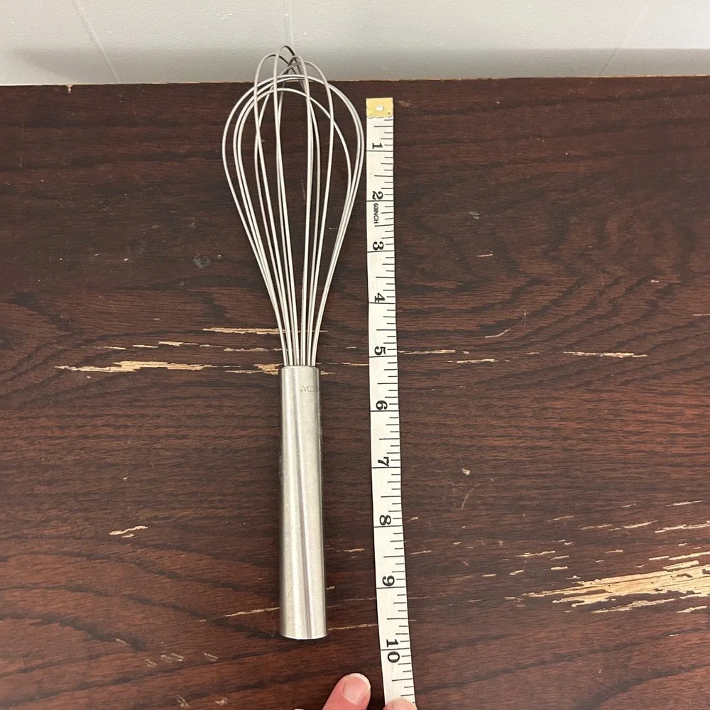 Oneida‎ Stainless Steel Balloon Whisk 10 Inch Silver Kitchen Tool Brushed Handle